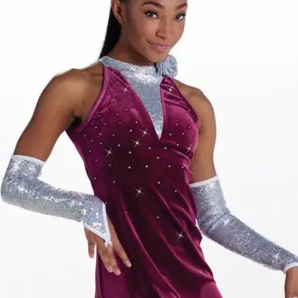 Weissman’s Purple Velvet Jazz Dance Costume
